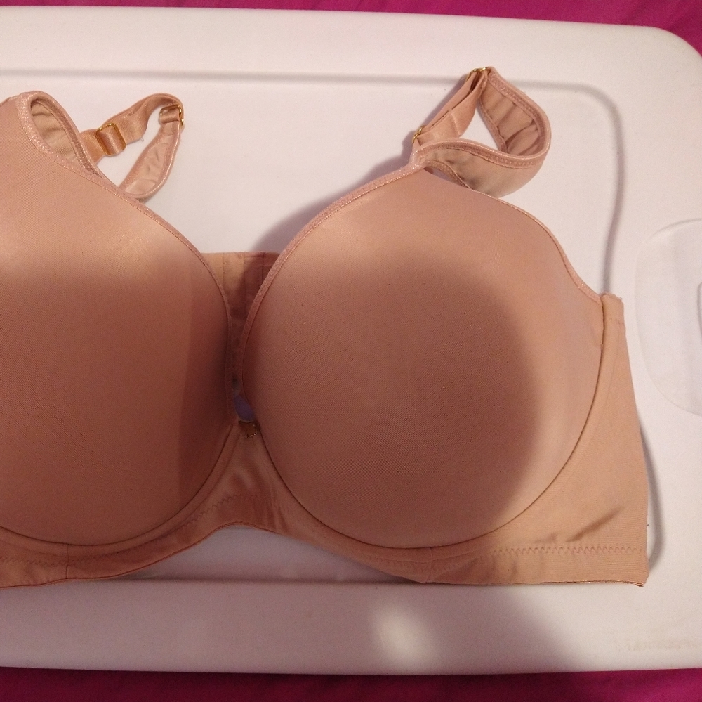 Ashley Stewart Beige Butterfly Bra